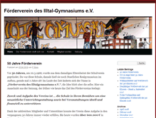 Tablet Screenshot of foerderverein.illtal-gymnasium.de